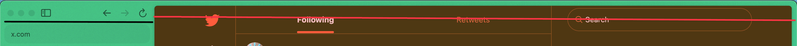 Dia screen layout showing sidebar size