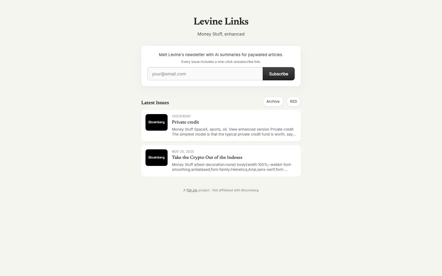 Levine Links