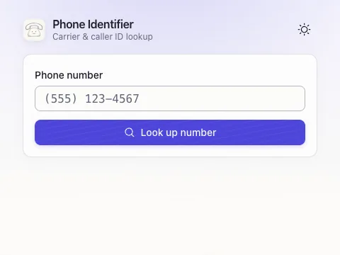 Phone Identifier